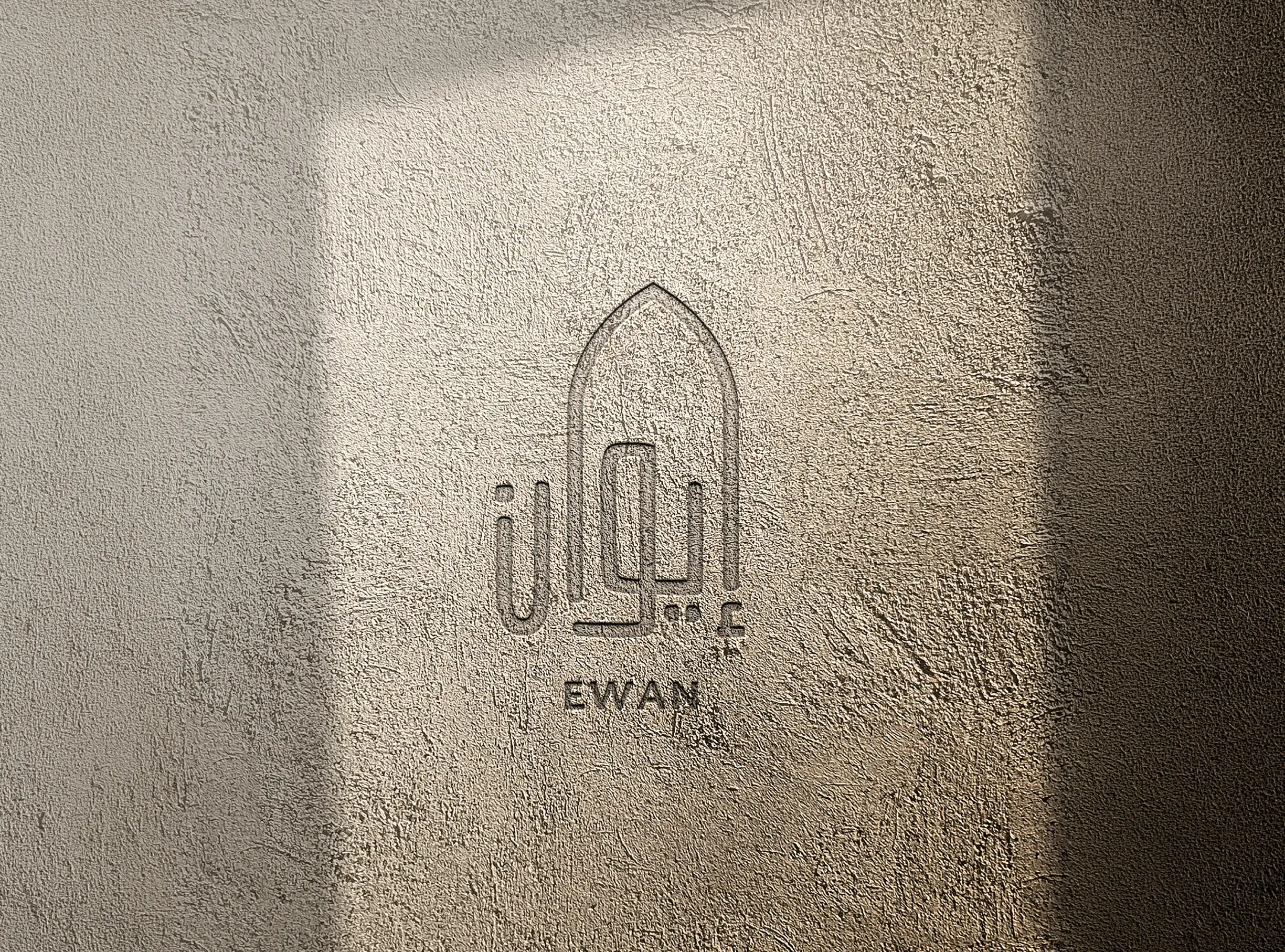 EWAN wordmark and identity artwork